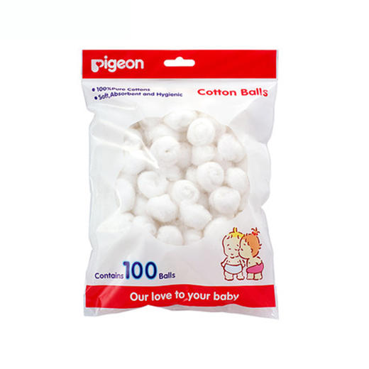 【一般贸易】贝亲—棉球 100 KA08 商品图0