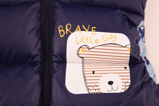 棉果果秋冬季男童女童连帽羽绒马夹M402171919750 商品图7