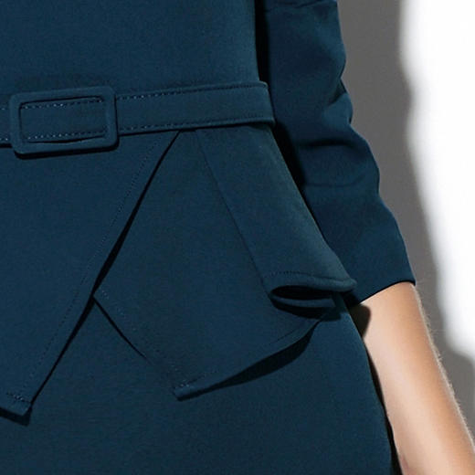 J7381536B颈袖添香新款时尚女装ol气质修身显瘦长袖打底包臀连衣裙J7381536B 商品图3