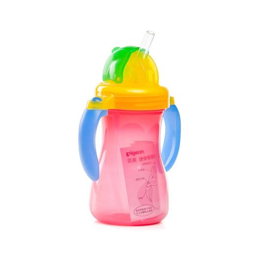 【一般贸易】贝亲迷你吸管杯150ml粉色DA46 商品图0