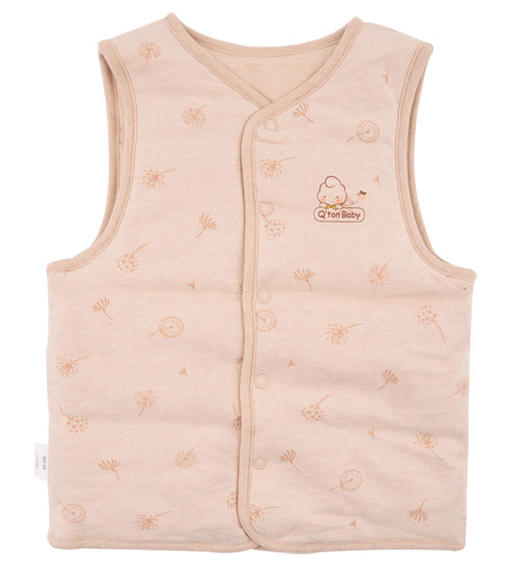 棉果果秋冬季新疆彩棉男童女童夹棉马夹M401171819615 商品图1