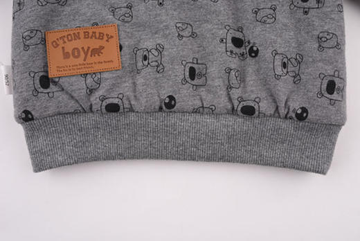 棉果果秋冬季男童夹棉圆领卫衣M412180819653 商品图5