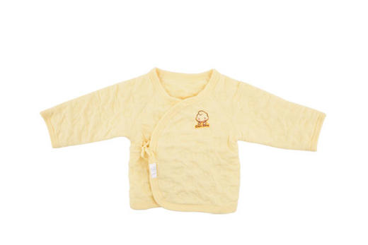 棉果果秋冬季有机棉纱男童女童空气层半背衣M401110619621 商品图1