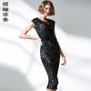 孤品-J9282201颈袖添香季新款时尚气质修身蕾丝包臀显瘦女士连衣裙J9282201 商品缩略图0