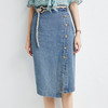 XQ-192130秋季新款原创精品韩版设计感牛仔半身裙（配腰带） 商品缩略图0