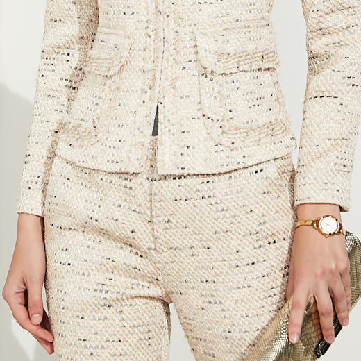 孤品 3005颈袖添香时尚修身优雅气质女神范名媛小香风套裤 正码正拍 不退不换 商品图3