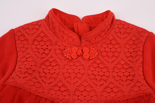 棉果果秋冬季女童小毛圈连衣裙M422700419747 商品图3