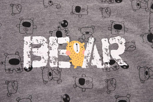 棉果果秋冬季男童夹棉圆领卫衣M412180819653 商品图3