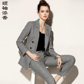 小脚套裤 “威尔士亲王”格纹 J81A2524A