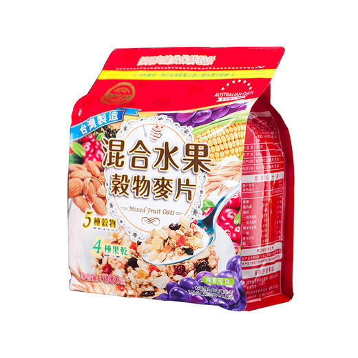 【一般贸易】台湾悦享心之味混合水果坚果谷物麦片 600g/袋 商品图0