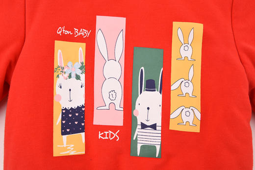 棉果果秋冬季女童小毛圈纯棉内里夹棉圆领卫衣 M422180819738 商品图2