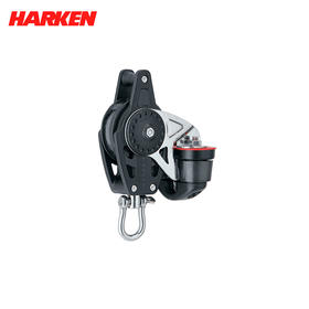 HARKEN 带夹绳器滑轮40mm Carbo Block w/Cam Cleat and Becket 2646