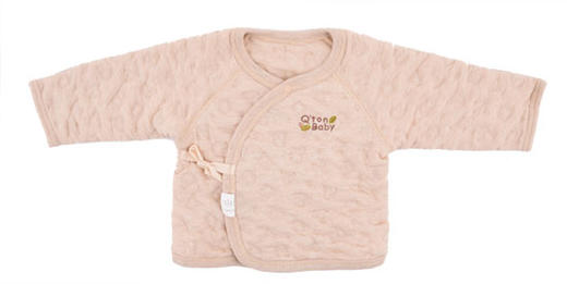 棉果果秋冬季新疆彩棉男童女童空气层偏襟上衣M401111619603 商品图1