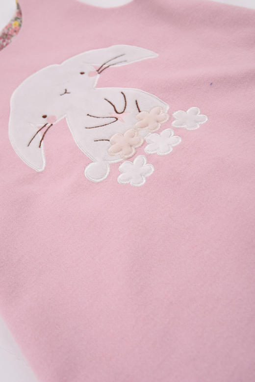 棉果果秋冬季女童绣花呢子内里汗布背心连衣裙M422702419749 商品图2