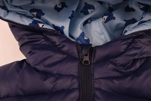 棉果果秋冬季男童女童连帽羽绒马夹M402171919750 商品图6