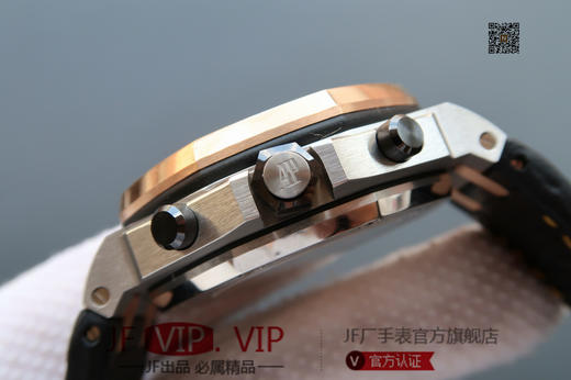 JF爱彼皇家橡树离岸型26170。克隆原装3126多功能计时机械机芯！原装正品1:1开模，42mm直径，尺寸重量做工无差距！全功能计时！皮表带，男士手表 商品图3