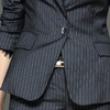 孤品-单外套颈袖添香秋冬条纹气质职业装女装西服女裤正装时尚西装套装女J6401137（不退不换） 商品缩略图3