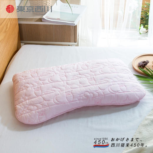 NiSHiKaWa/西川日本进口儿童枕头3-10岁健康枕头呵护颈椎枕可水洗 商品图2