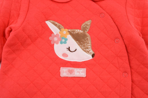 棉果果秋冬季女童空气层侧开连体衣连身衣哈衣M422720619728 商品图2