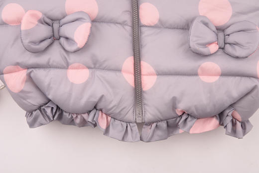 棉果果秋冬季女童圆点短款棉服M422101819718 商品图8