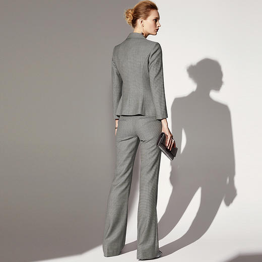 ▲J83A2859颈袖添香2019春秋新款时尚职场气质OL职业装修身小西装正装女套装J83A2859 商品图1