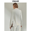 VIMAGE纬漫纪女装秋季新品时尚帅气豹纹印花不规则拼接衬衫V1209814 商品缩略图3