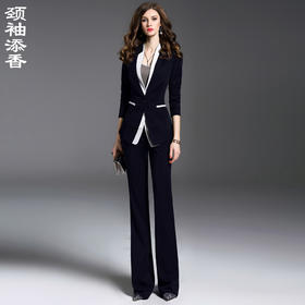 J6200871颈袖添香正装时尚气质女神范职业装洋气上班族面试西装裤子
