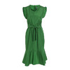 VIMAGE纬漫纪女装夏季高腰系带鱼尾清新牛油果绿连衣裙V1107748 商品缩略图2