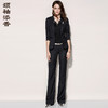 J81A2235A颈袖添香2024新款春秋季条纹职业装套装女装时尚气质西装套裤正装J81A2235A不退可换 商品缩略图0