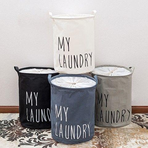 【日式简约折叠脏衣篮】家用脏衣篮超大玩具收纳桶 衣服收纳筐洗衣篮 商品图0