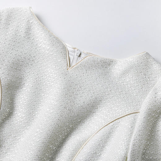 孤品 J7180017C颈袖添香季气质修身OL职场七分袖包臀显瘦连衣裙女J7180017C 商品图2