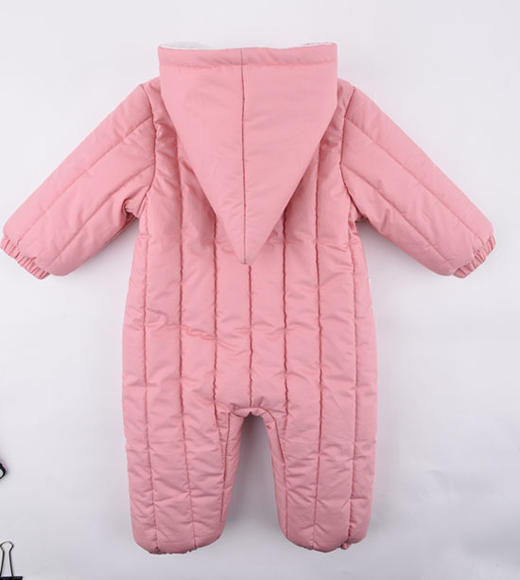 棉果果冬季棉服男童女童对开连体衣梭织绗棉+水晶绒连身衣哈衣M402722819701 商品图6