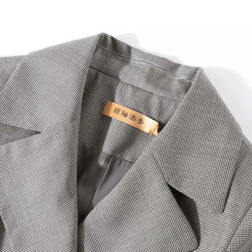 孤品-J8302738颈袖添香2019春秋新款气质OL时尚羊毛正装职业装套裙套装女J8302738不退可换 商品图2