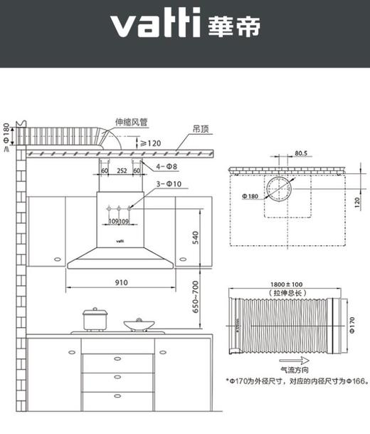 【华帝】。华帝CXW-270-i11125家用抽油烟机欧式吸油烟机大吸力自动蒸 商品图3