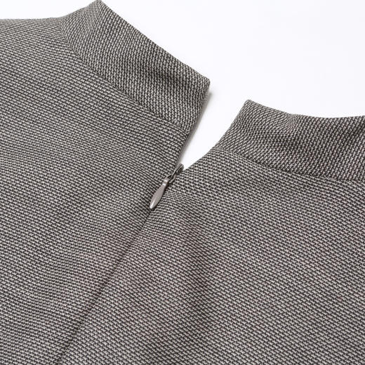 孤品-J8383063A颈袖添香季新款时尚气质V领修身包臀职场装长袖连衣裙女 商品图3