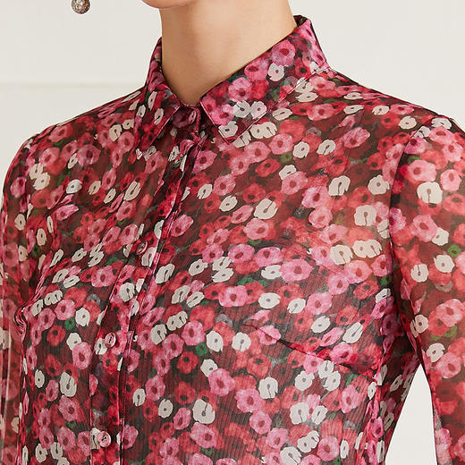 【洛樱】100%桑蚕丝衬衫 6130514 商品图2