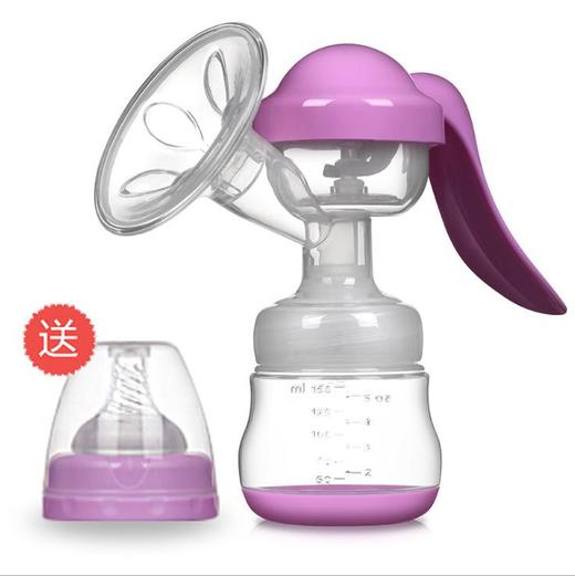 【母婴用品】婴儿手动式吸奶器防回流 孕妇便携式集奶器花瓣按摩护吸奶瓶 商品图5