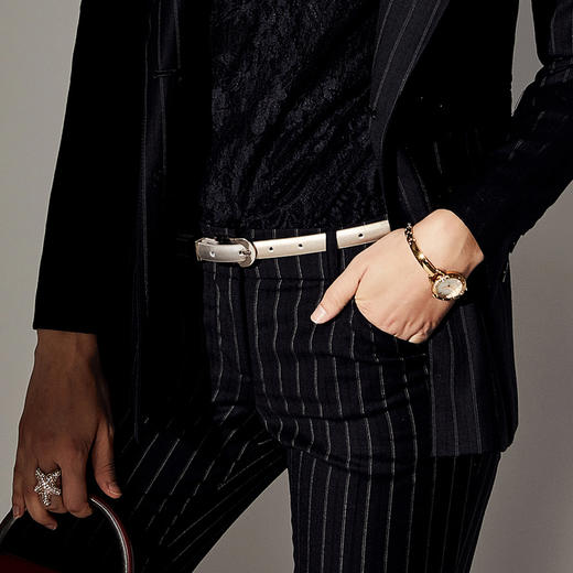 “金融街” 套裤 J83A2943颈袖添香小西装套装春秋新款时尚职业装羊毛长袖西服女套裤J83A2943 商品图3