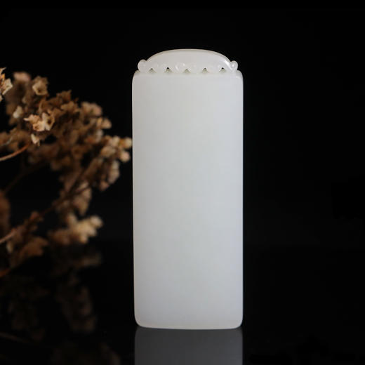 和田玉（白玉）籽料 玉牌--煮茶邀清客/85.33g 商品图3