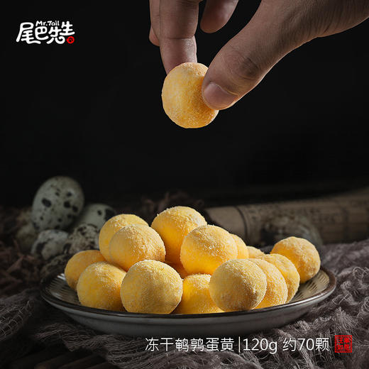 尾巴先生犬猫冻干鹌鹑蛋蛋黄 商品图1