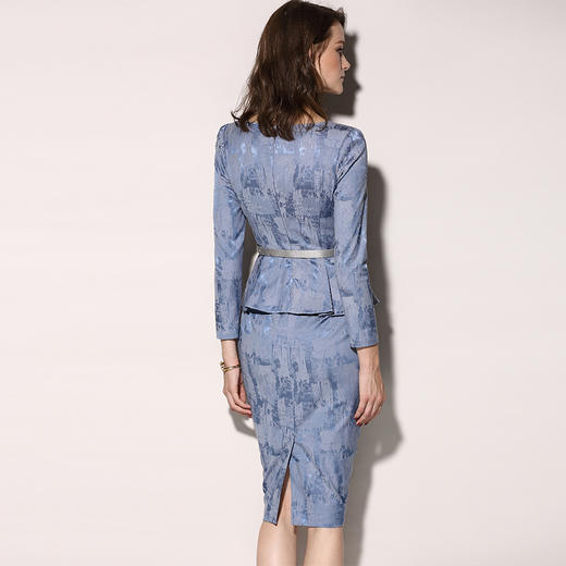 孤品-“贵族”颈袖添香-连衣裙-J8181843B颈袖添香装新款气质OL女装包臀修身显瘦女士职场装连衣裙子J8181843B不退可换 商品图1