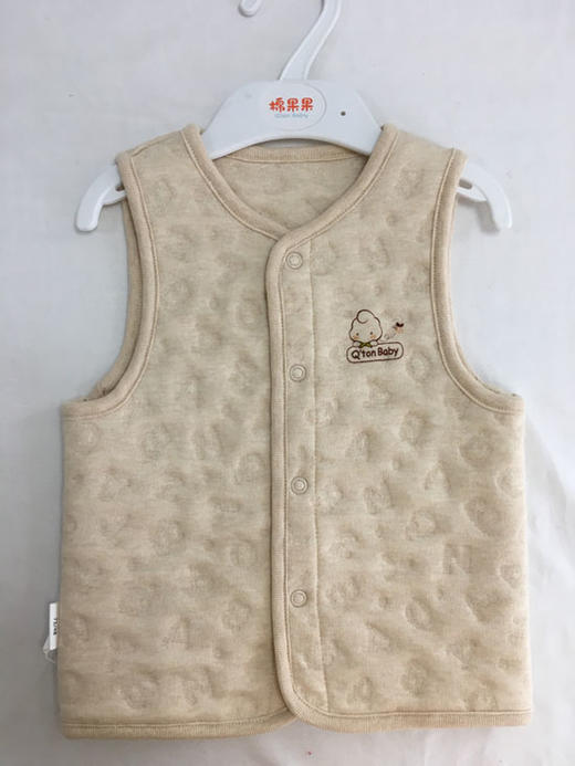 棉果果秋冬季新疆彩棉男童女童 空气层马夹M401171619614 商品图4