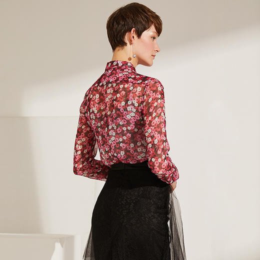 【洛樱】100%桑蚕丝衬衫 6130514 商品图1