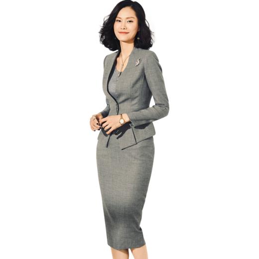 J9303944A颈袖添香秋装优雅气质女神范职业装女装御姐风套装西装套裙J9303944A 商品图4