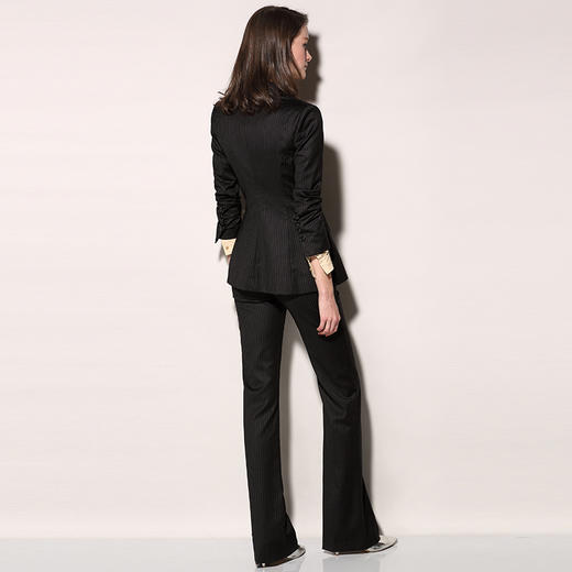 “巧克力”J81A2365颈袖添香春秋韩版时尚英伦正装职业套装女气质小西装套裤J81A2365 商品图3