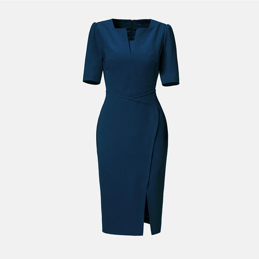 “皇妃裙”J6180551 连衣裙 女人味 经典 修身 干练 性感颈袖添香 商品图11