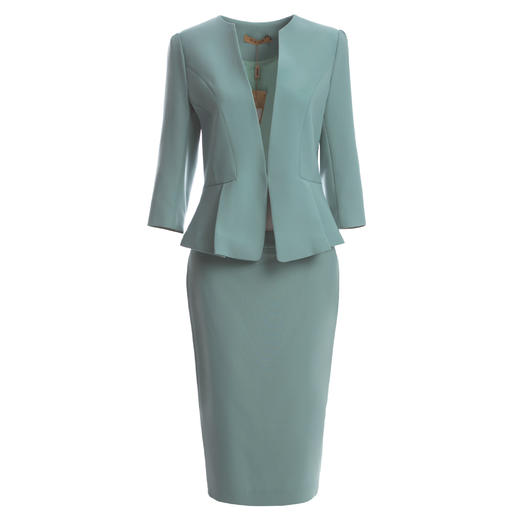 颈袖添香时尚气质七分袖韩职业装正装工装西装套装女套裙J8101989 商品图4