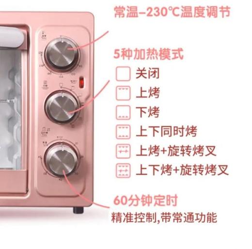 【格兰仕】格兰仕烤箱KMS1530X-H7G旋转多功能烘焙上下一体控温30升容量烤箱 商品图3