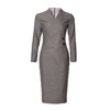 孤品-J8383063A颈袖添香季新款时尚气质V领修身包臀职场装长袖连衣裙女 商品缩略图4