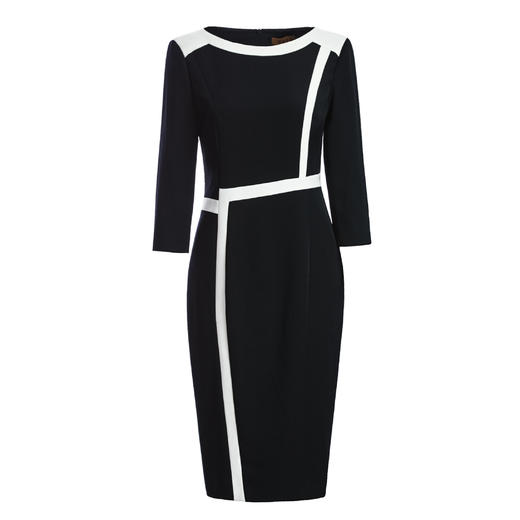 J8181975颈袖添香气质女神范包臀收腰显瘦修身OL面试职场装正装连衣裙J8181975 商品图5